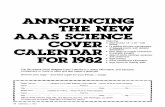 ANNOUNCING THE NEW AAAS SCIENCE COVER CALENDAR FOR 1982