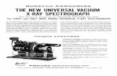 NORELCO ANNOUNCES THE NEW UNIVERSAL VACUUM X-RAY SPECTROGRAPH