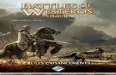 Battles of Westeros - Βελτιώσεις κανόνων