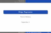 Ridge regression in R