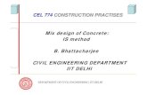 Mix design of Concrete: IS method B. Bhattacharjee CIVIL ...