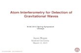 Atom Interferometry for Detection of Gravitational Waves