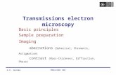 Transmisjons-elektron-mikroskopi (TEM)