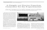 A Simple yet Precise Function Generator for the Experimenter