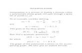 INTERPOLATION Interpolation is a process of finding a formula ...