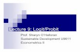 Lecture 9: Logit/Probit