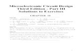 Microelectronic Circuit Design Third Edition - Part III Solutions to ...