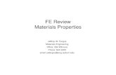 FE Review Materials Properties