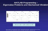 MATLAB Programming – Eigenvalue Problems and Mechanical