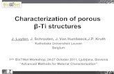 Characterization of porous Ti-structures (.PDF)
