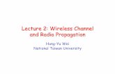 Lecture 2: Wireless Channel and Radio Propagation
