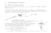 2 THEOREME DE GAUSS 2.1 Notion d'angle solide Extension ...