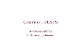 Cours 6 : TESTS