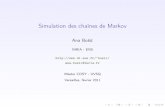 Simulation des chaînes de Markov
