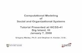 Computational Modeling of Social and Organizational Systems ...