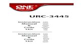 URC3445 Manual All Languages