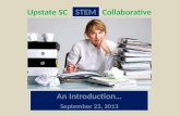 Upstate SC STEM Collaborative - September 23, 2013