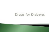 Drugs for diabetes - Pharmacology