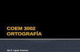 COEM 3002 ortografia