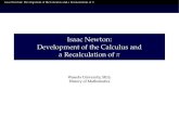 Isaac Newton: Development of the Calculus and a Recalculation of