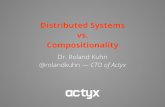 Distributed systems vs compositionality