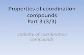 Properties of coordination compounds part 3 of 3