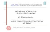 Mix design of Concrete: British (DOE) method B. Bhattacharjee ...