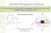 Mechanization of Inertial Navigation System in Inertially Stable Frame of Reference