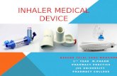 Inhaler medication devices and patient counselling