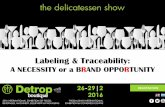 Detrop boutique 2016 - Labeling & Traceability