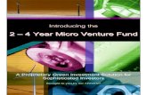 2 - 4 Year Micro Venture Fund Prospectus by ICI Argent Ltd