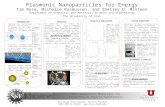 approved final draft Tim Rose Poster Plasmonic Nano-particles for Energy MR