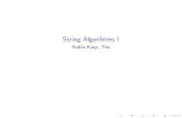 String Algorihtms I - Rabin-Karp, Trie