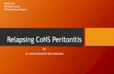 Relapsing coagulase negative staphylococcus peritonitis