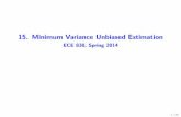 15. Minimum Variance Unbiased Estimation - ECE 830, Spring 2014