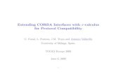 Extending CORBA Interfaces with π-calculus for Protocol Compatibility
