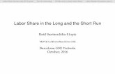 Labor Share in the Long and the Short Run