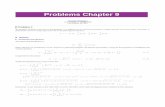 Problems Chapter 9