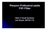 Respon Frekuensi pada FIR Filter