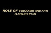 MI-beta blockers and anti platelet drugs.
