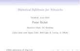 Statistical Inference for Networks