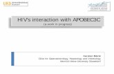 HIV's interaction with APOBEC3C