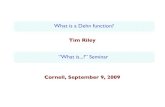 What is a Dehn function? “What is...?” Seminar