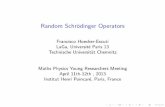 Random Schrödinger Operators