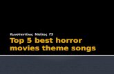 Top 5 best horror movies theme songs