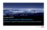HVDC Technologies & ABB Experience