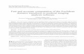 Fast and accurate computation of the Euclidean distance transform ...