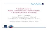A Crash Course in Radio Astronomy and Interferometry: 1. Basic ...