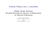 Particle Physics and G2-manifolds