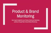 Product and Brand Monitoring @ the 14th Prod.Active Meetup